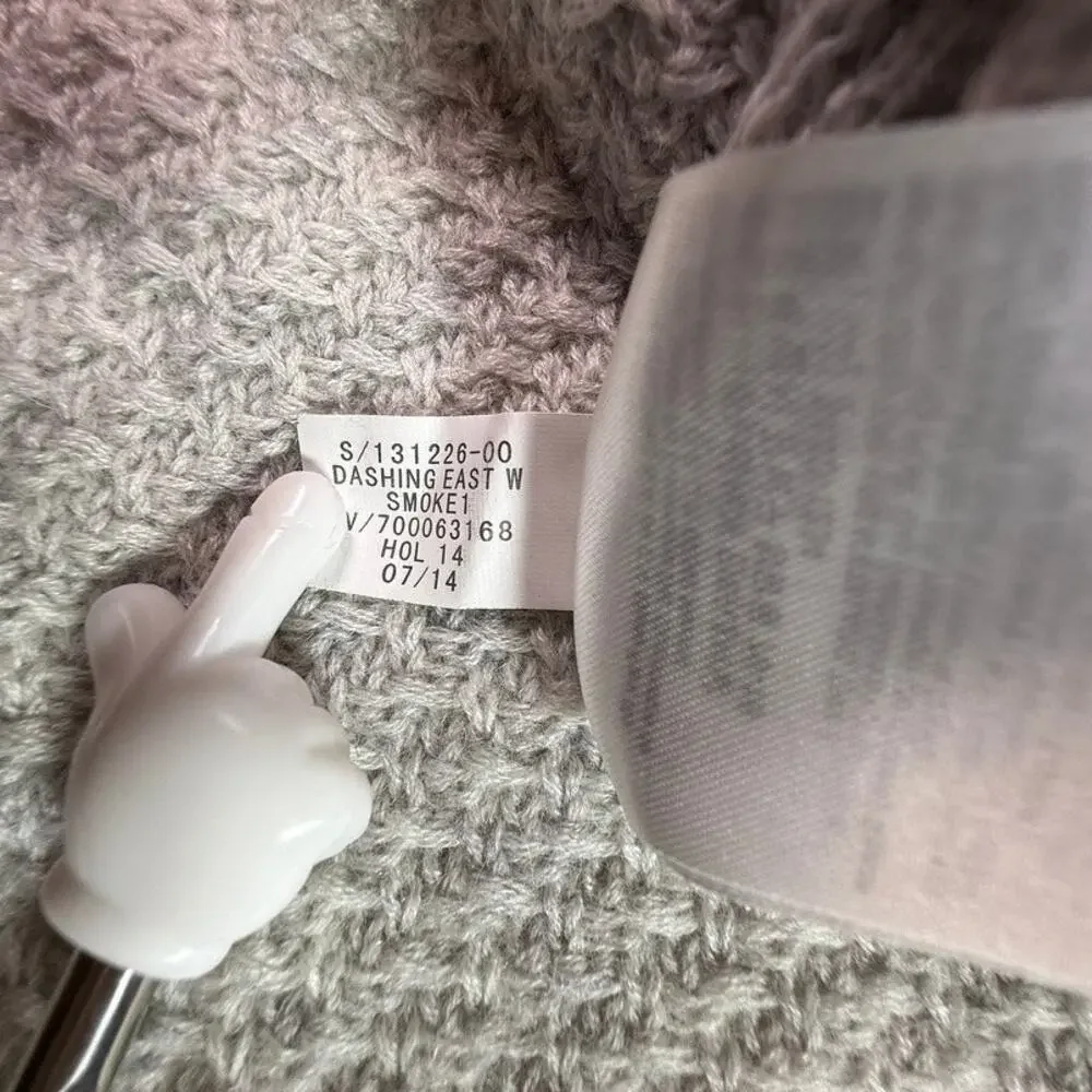 Banana Republic Alpaca Merino Wool Blend Funnel Neck Sweater Gray Small - Picture 12 of 12